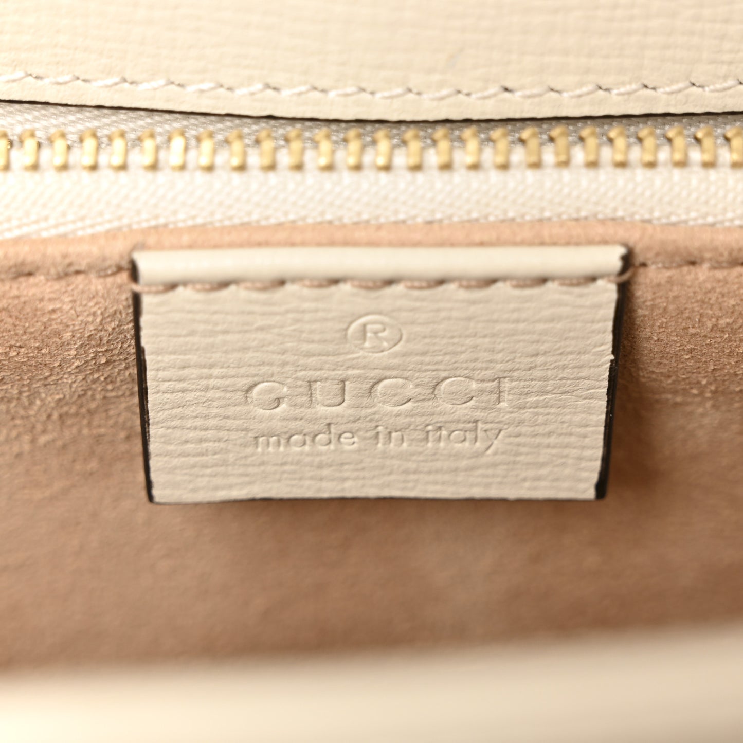 GG Supreme Monogram Horsebit 1955 Shoulder Bag Beige Mystic White