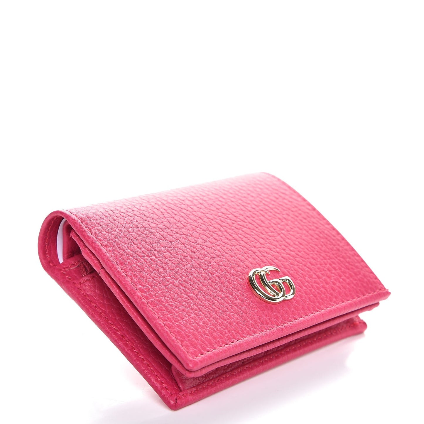 Dollar Calfskin GG Marmont Card Case Box Pink
