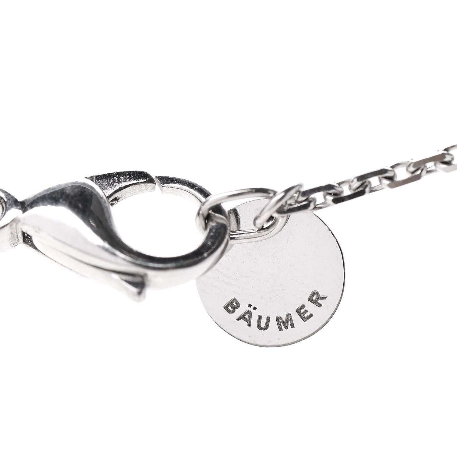 Chanel 18K White Gold Ceramic Ultra Pendant Necklace White 5 of 7