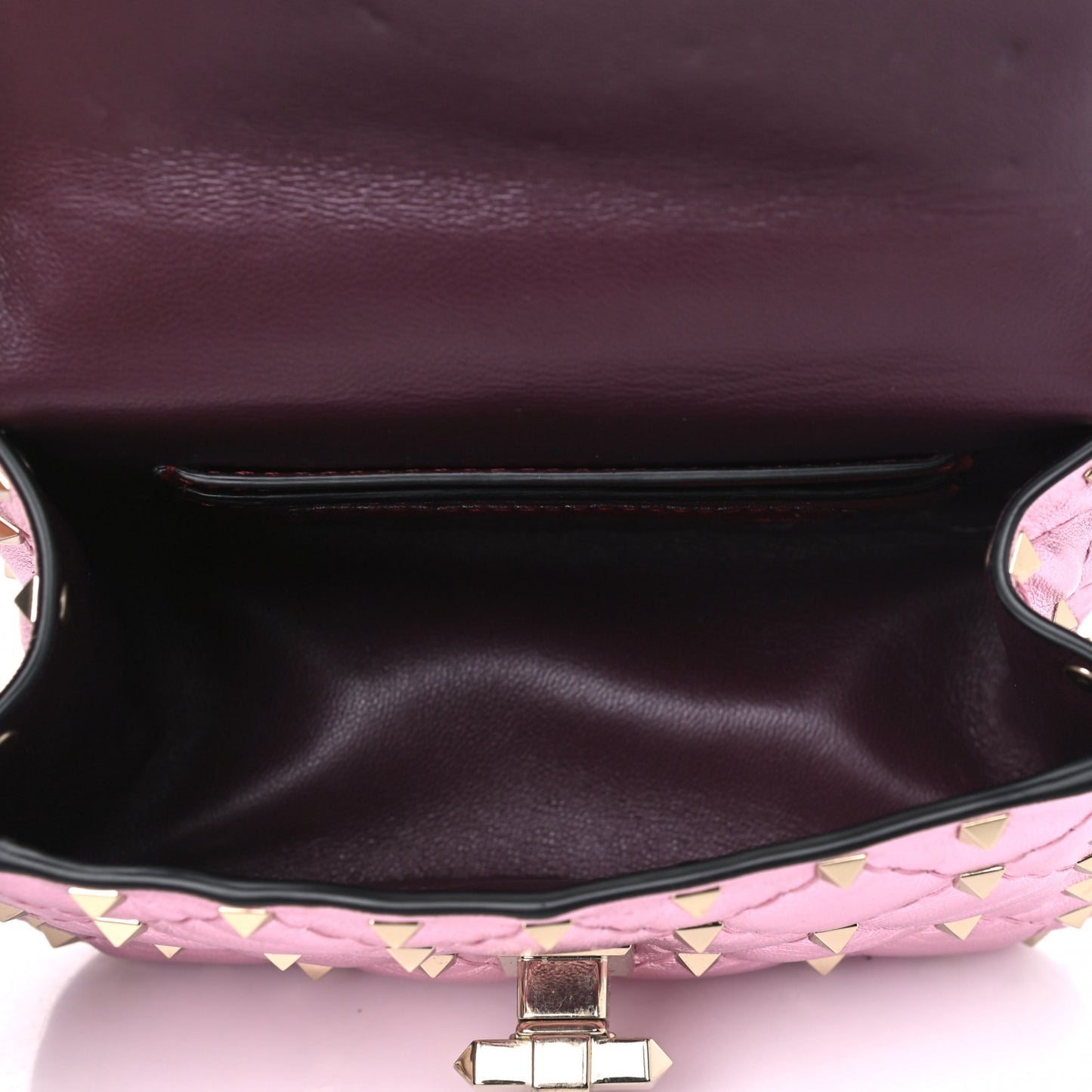 Metallic Nappa Micro Rockstud Spike Shoulder Bag Giacinto