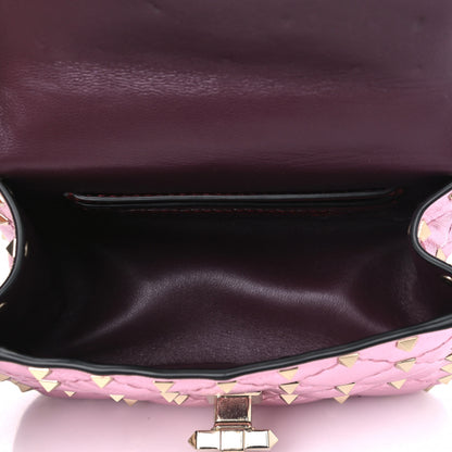 Valentino Garavani Metallic Nappa Micro Rockstud Spike Shoulder Bag Giacinto 4 of 5
