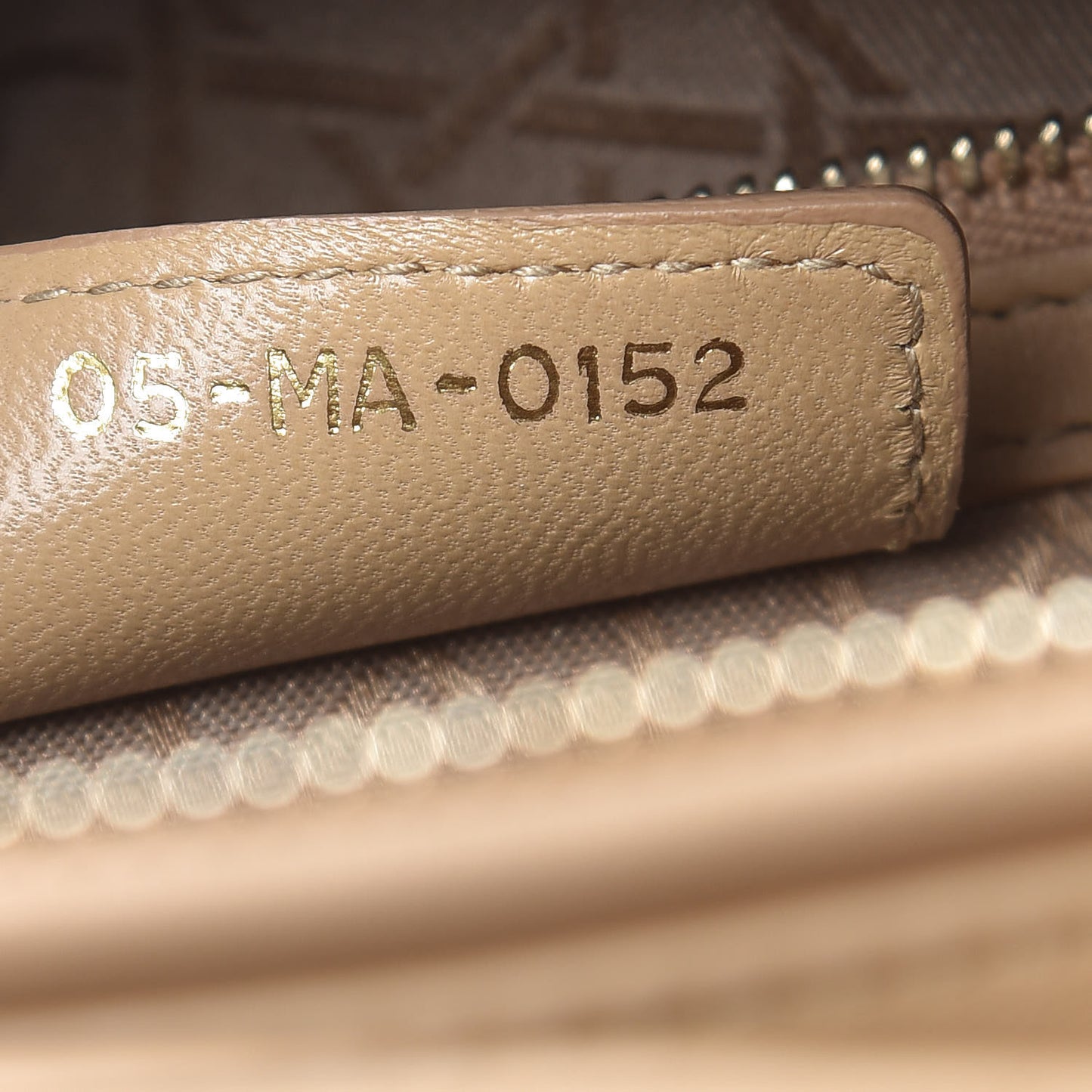 Lambskin Cannage Large Lady Dior Beige