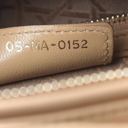 Christian Dior Lambskin Cannage Large Lady Dior Beige 7 of 13