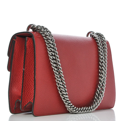 Gucci Dollar Calfskin Swarovski Crystal Small Dionysus Shoulder Bag Hibiscus Red 3 of 9