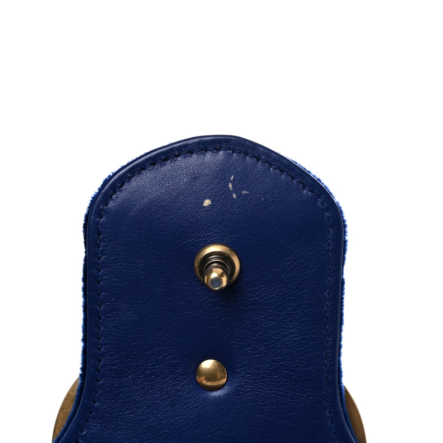 Velvet Matelasse Medium GG Marmont Shoulder Bag Cobalt Blue