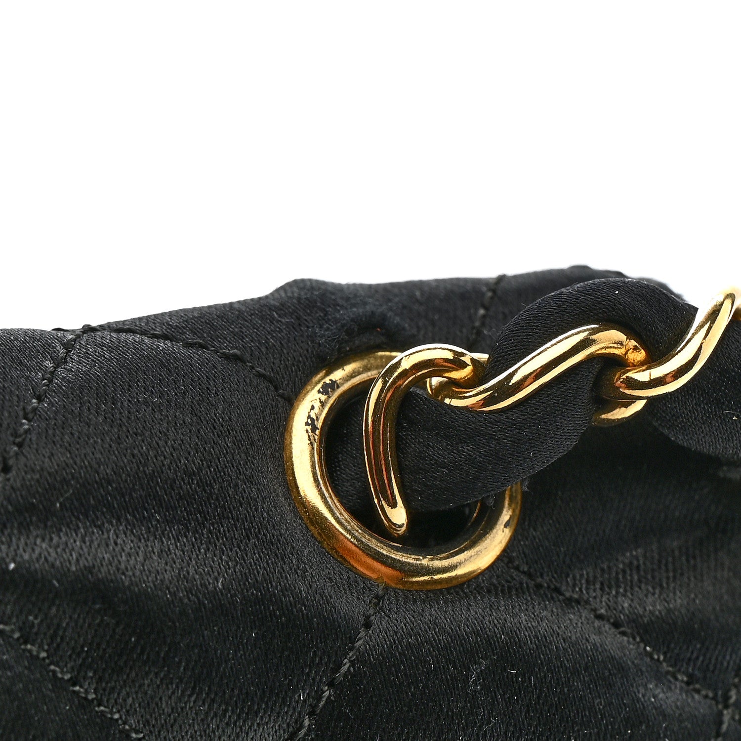 Chanel Satin Quilted Half Moon Flap Black 16 of 16