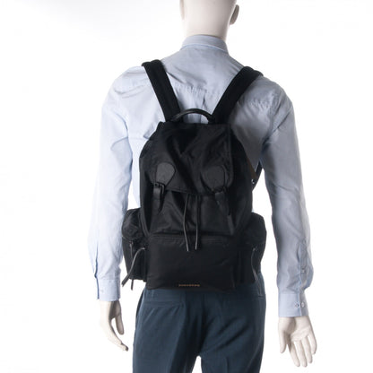 Burberry Technical Nylon Large Rucksack Backpack Black 2 of 7