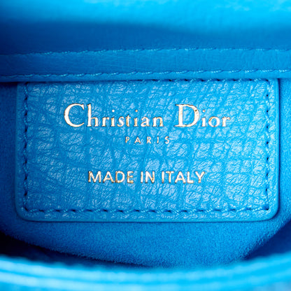 Christian Dior Ostrich Micro Lady Dior Blue 6 of 11