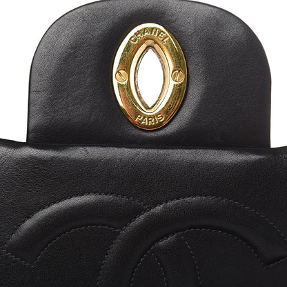 Chanel Lambskin Quilted XL Jumbo Single Flap Black 10 of 17