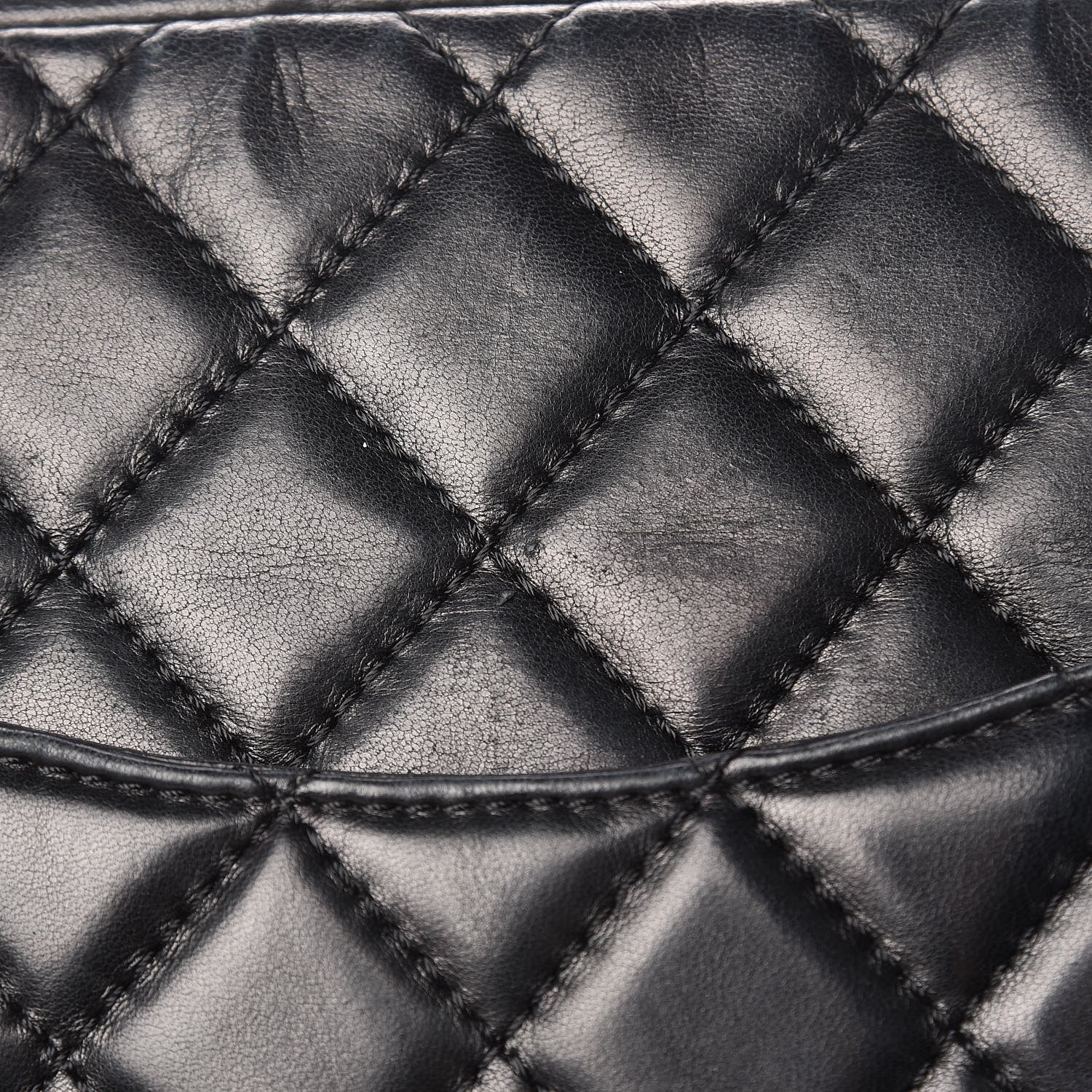 Chanel Lambskin Quilted Large Camera Case Black 17 of 17