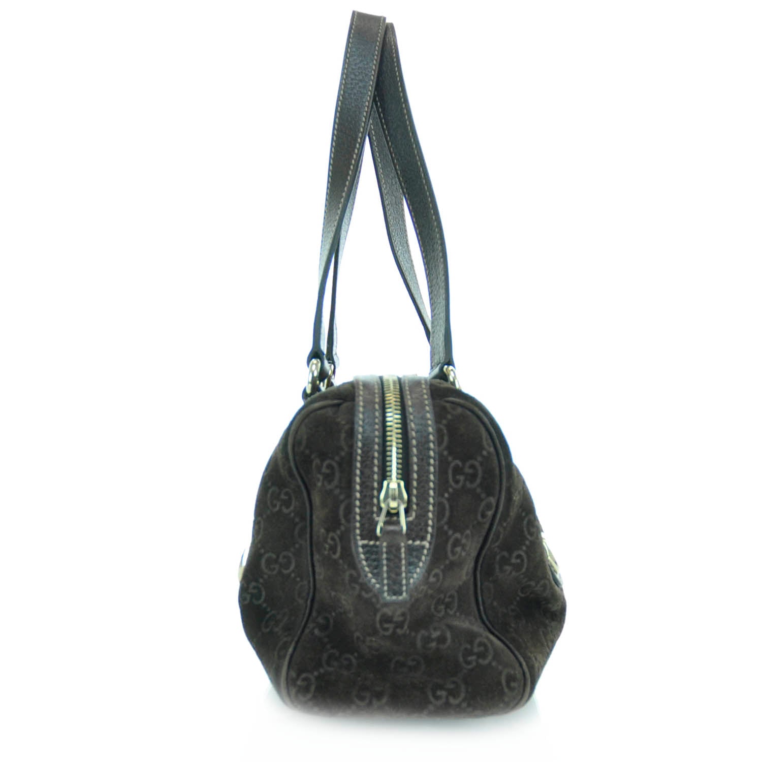 Gucci Guccissima Suede Charmy Small Boston Brown 4 of 12