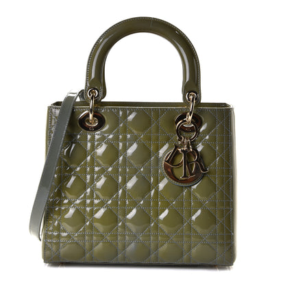 Christian Dior Patent Cannage Medium Lady Dior Light Blue 1 of 5