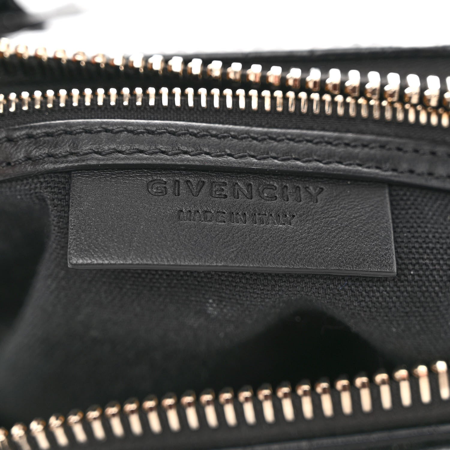 Givenchy Calfskin Crocodile Embossed Small Antigona Black 6 of 11