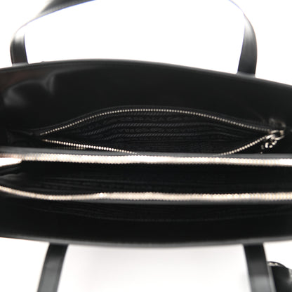 Prada Spazzolato Medium Re-Edition 1995 Double Handle Handbag Black 5 of 10