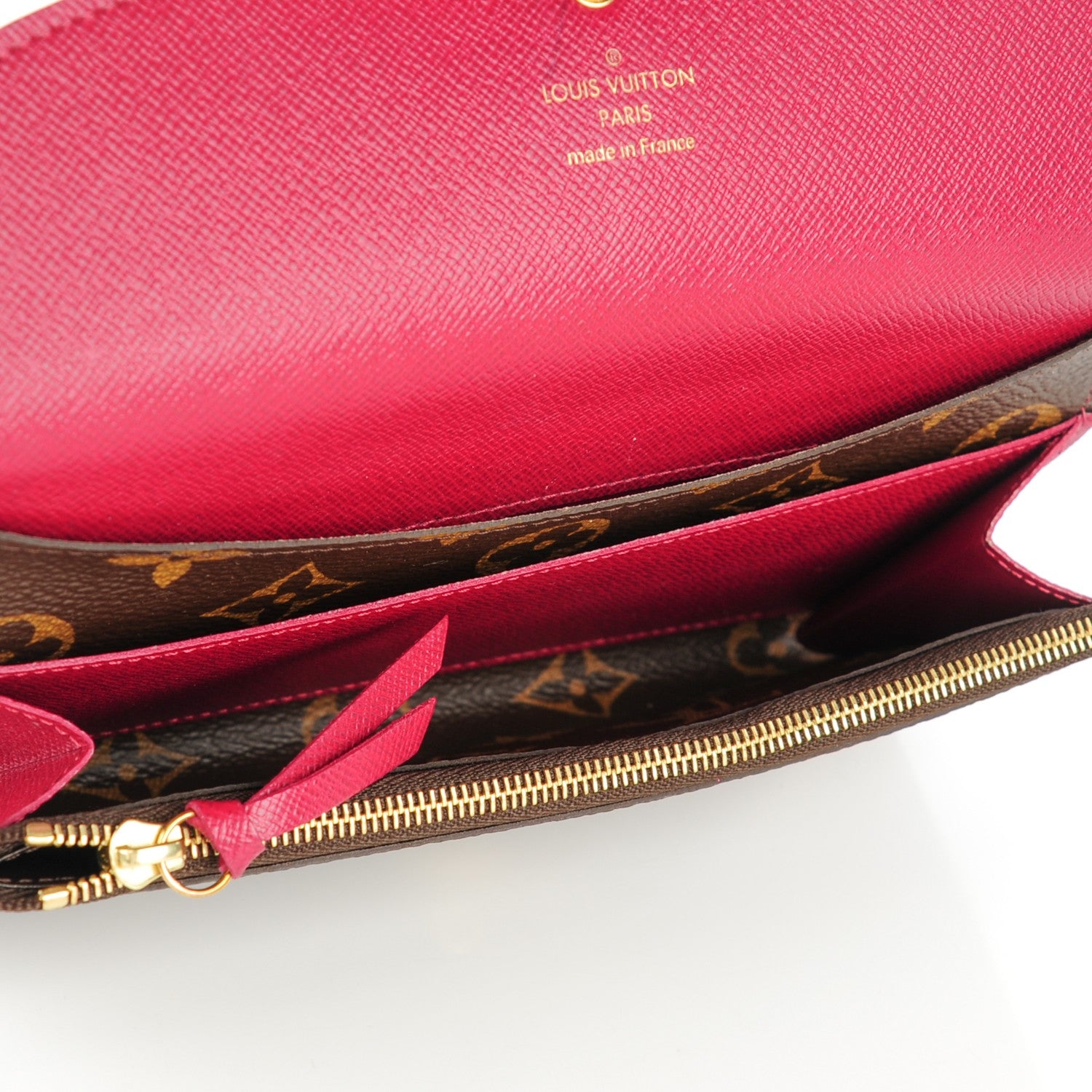 Louis Vuitton Monogram Emilie Wallet Fuchsia 5 of 7
