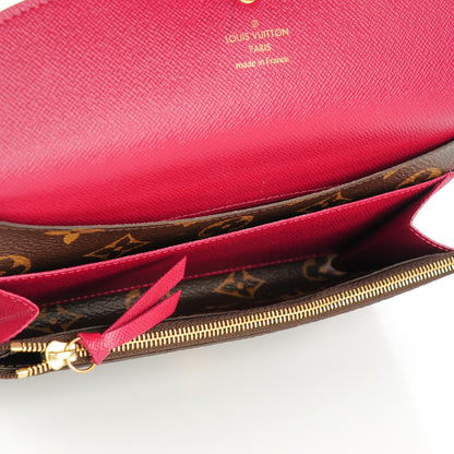 Louis Vuitton Monogram Emilie Wallet Fuchsia 5 of 7