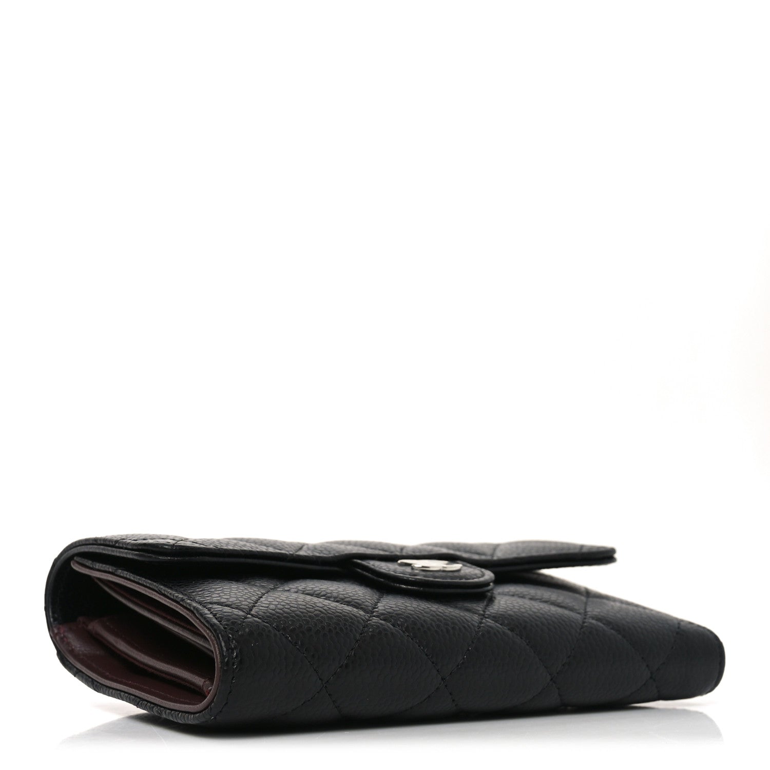 Chanel Caviar Quilted Medium Flap Wallet Black 4 of 9