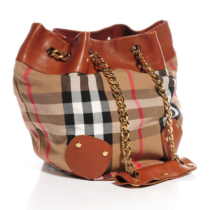 Burberry House Check Chain Strap Bucket Bag 3 of 8