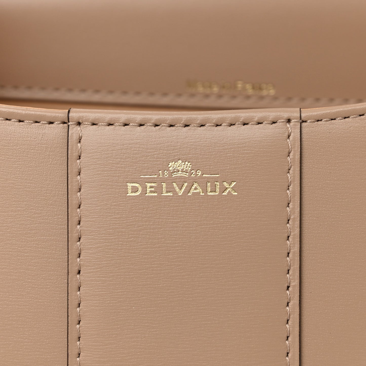 Box Calfskin Mini Brillant Satchel Sand