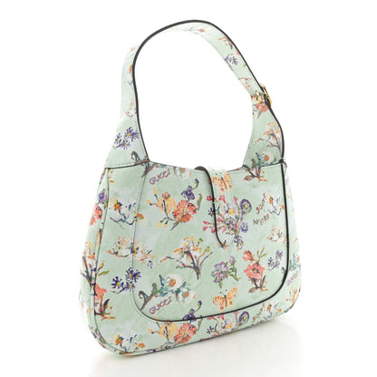 Gucci Soave Amore Calfskin Floral Small Jackie 1961 Hobo Mint Multicolor 3 of 12