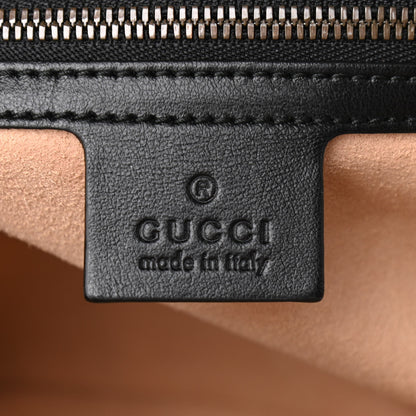 Gucci Calfskin Matelasse Mens GG Marmont Belt Bag 80 32 Black 6 of 10