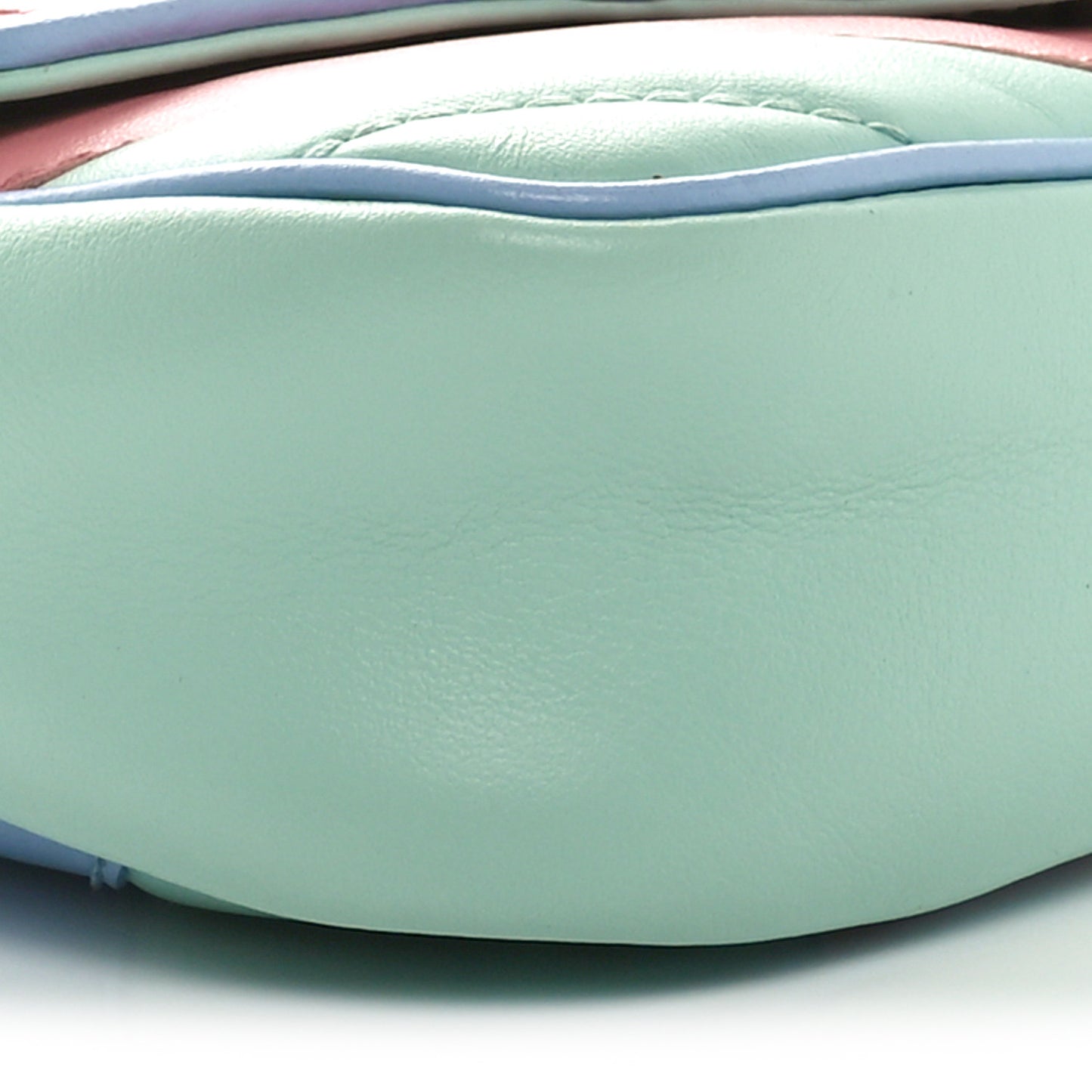 Calfskin Matelasse Diagonal Super Mini GG Marmont Shoulder Bag Multicolor Pastel