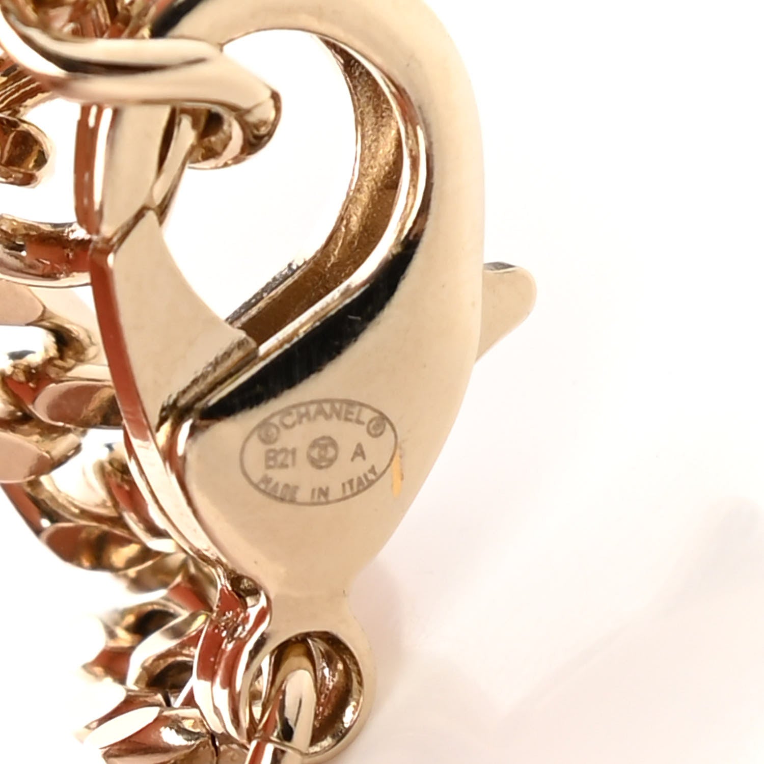Chanel Crystal CC Chain Links Belt Gold Silver 5 of 5