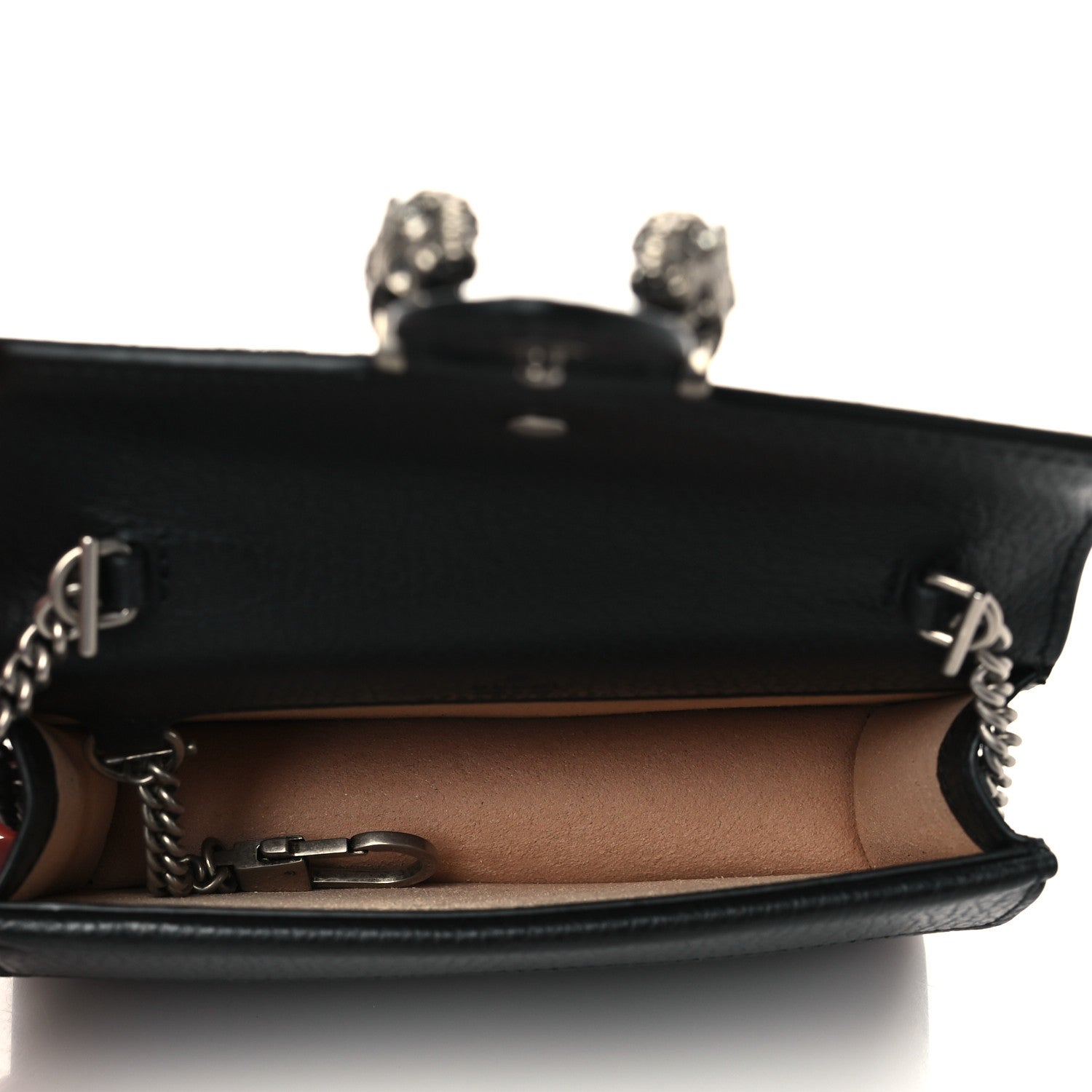 Gucci Calfskin Super Mini Dionysus Shoulder Bag Black 5 of 6