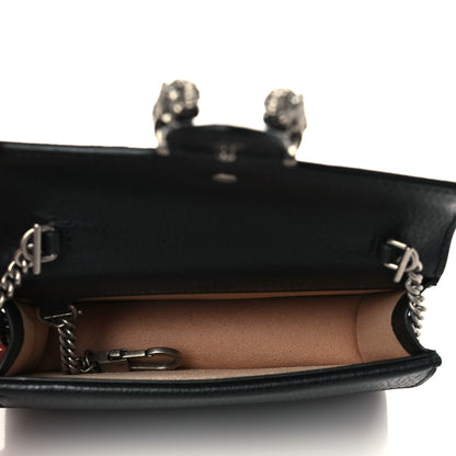 Gucci Calfskin Super Mini Dionysus Shoulder Bag Black 5 of 6