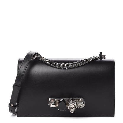 Alexander McQueen Calfskin Knuckle Shoulder Bag Black 1 of 23