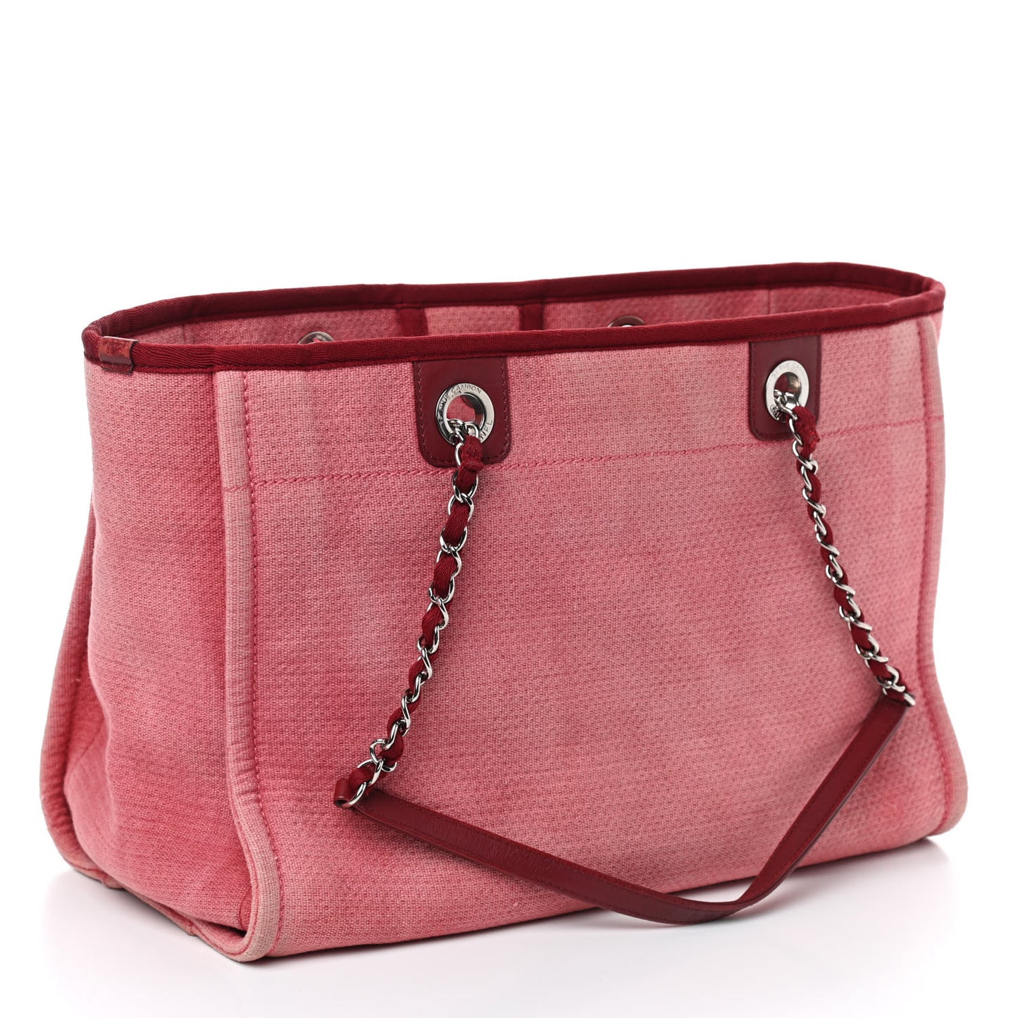 Canvas Small Deauville Tote Red