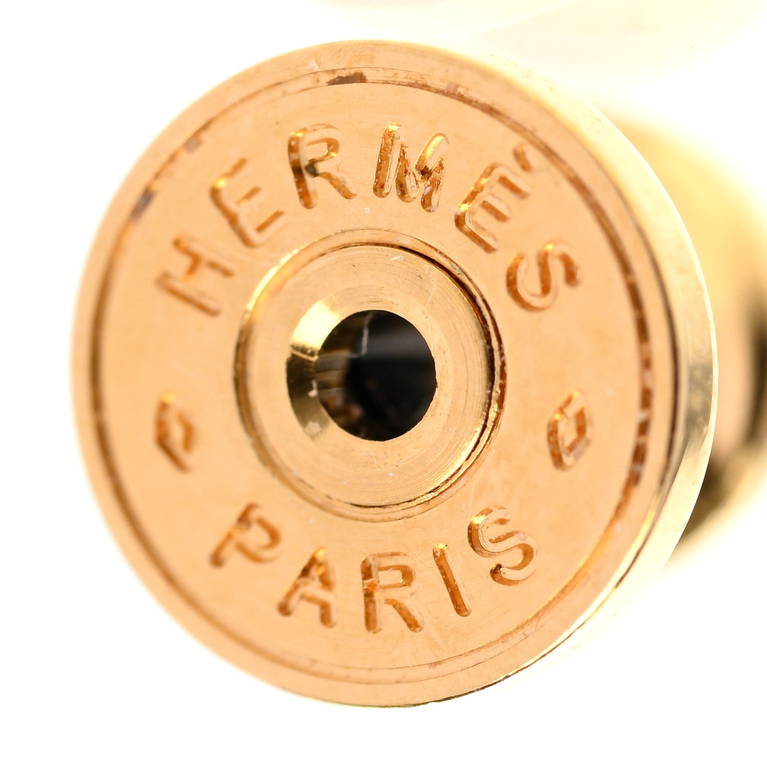Hermes Gold Lacquered Mini Pop H Earrings Black 4 of 6