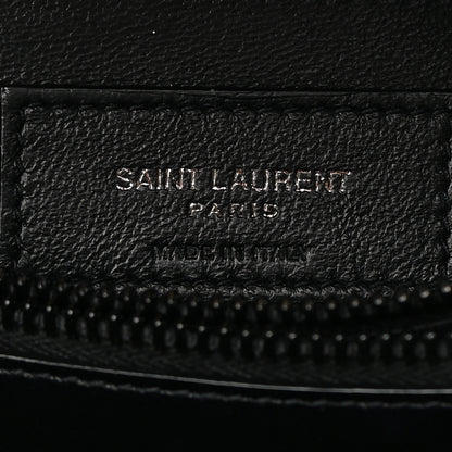 Saint Laurent Calfskin Y Quilted Monogram Monochrome Small Loulou Chain Satchel Black 6 of 15