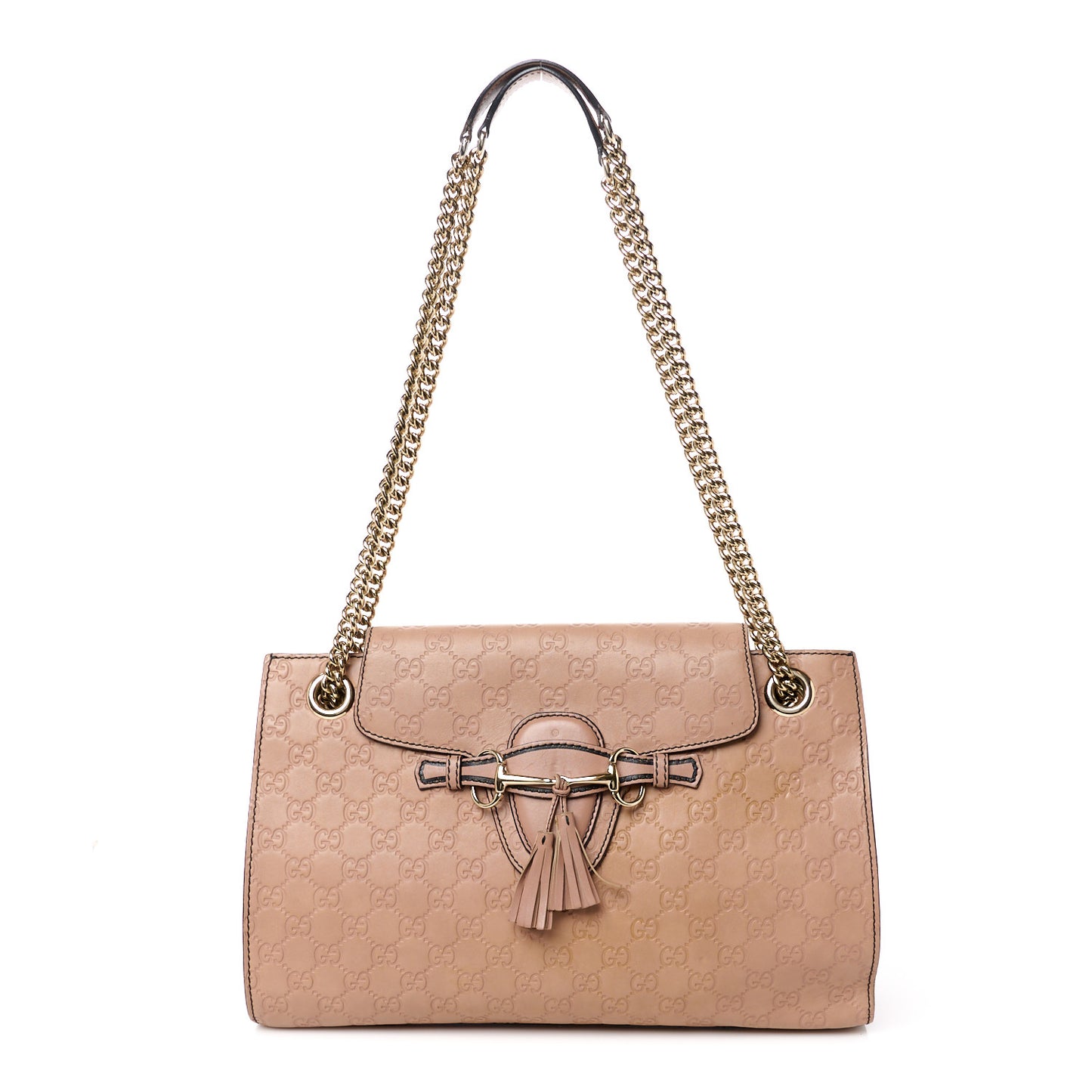 Guccissima Large Emily Chain Shoulder Bag Camelia