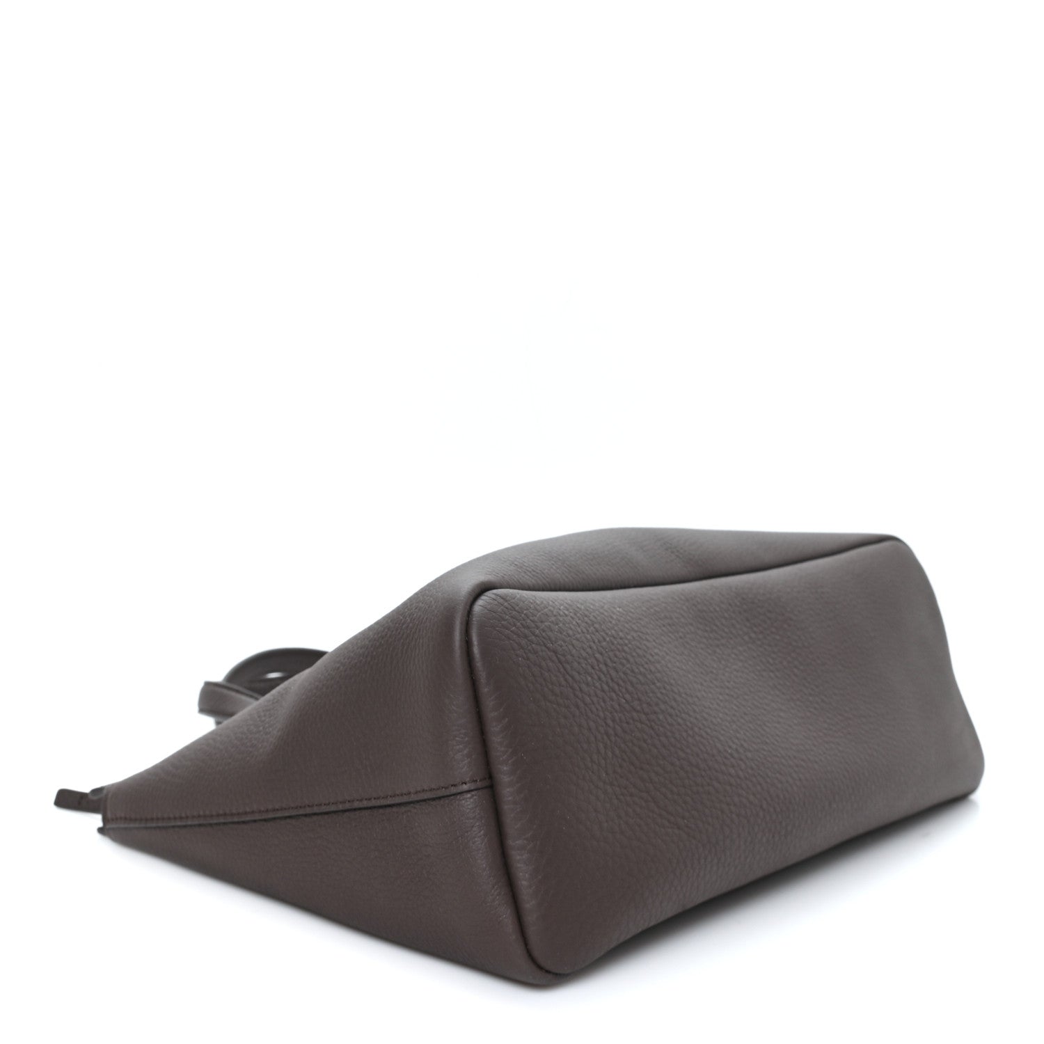 The Row Grained Calfskin Marcel Slouchy Top Handle Bag Deep Brown 4 of 10