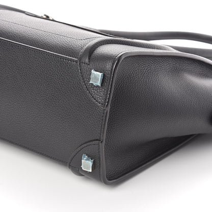 Celine Drummed Calfskin Micro Luggage Black 9 of 9