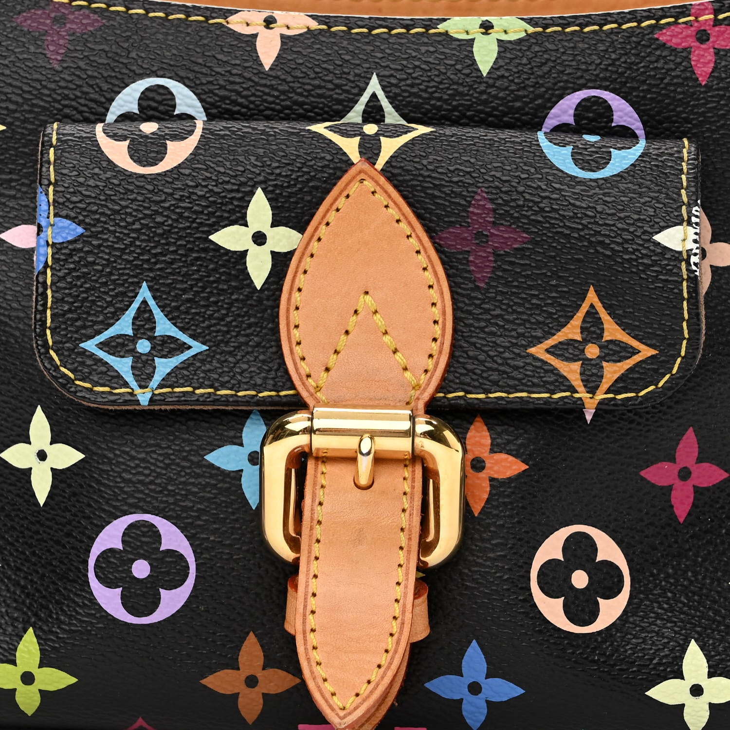 Louis Vuitton Monogram Multicolor Eliza Black 8 of 13