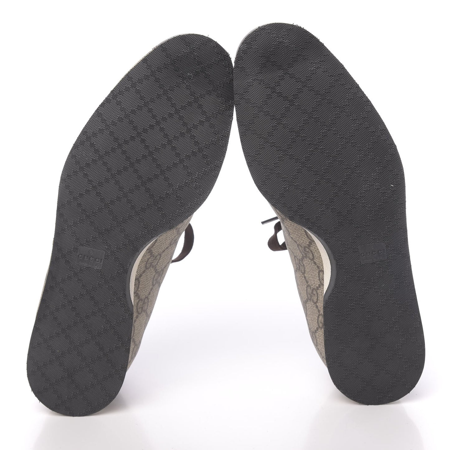 GG Supreme Monogram Heart Low Top Sneakers 37.5 Brown