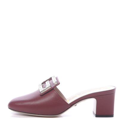 Gucci Malaga Kid Crystal Square G Madelyn Mules 37 Romantic Cerise 1 of 10