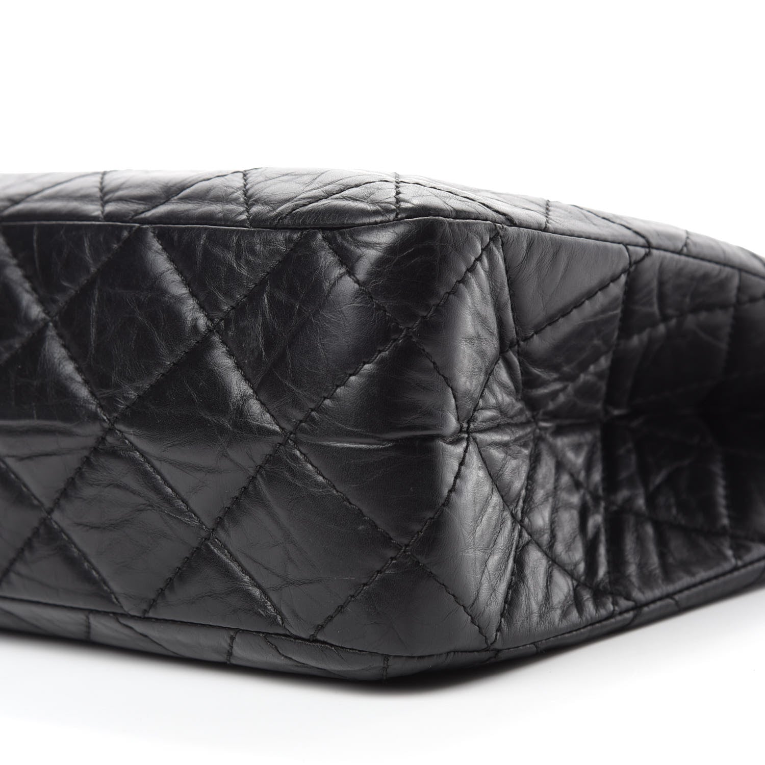 Chanel Aged Calfskin Reissue 2.55 Tote Black 7 of 13