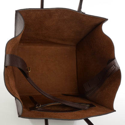 Celine Shiny Grained Calfskin Medium Phantom Luggage Brown 5 of 7