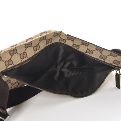 Gucci GG Monogram Double Pocket Belt Bag Dark Brown 5 of 8