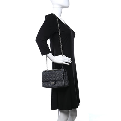 Chanel Metallic Sheepskin Quilted 2.55 Reissue 225 Flap Charcoal 3 of 15