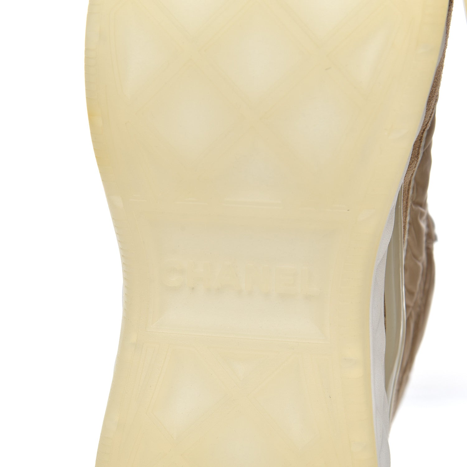 Chanel Fabric Suede Womens CC Sneakers 39 Beige 7 of 8