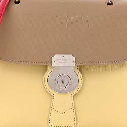 Burberry Trench Calfskin Medium DK88 Top Handle Bag Yellow Beige Red 7 of 11