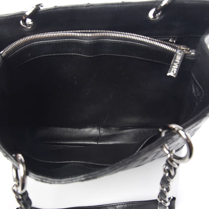 Chanel Calfskin Quilted Grand Shopping Tote GST Black 7 of 13