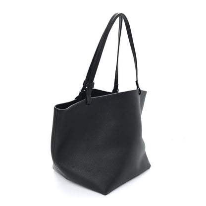 The Row Grained Calfskin Park Tote Three Black 4 of 10