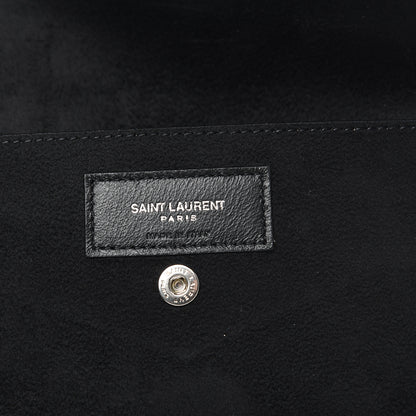 Saint Laurent Lambskin Teddy Drawstring Bag Black 7 of 11
