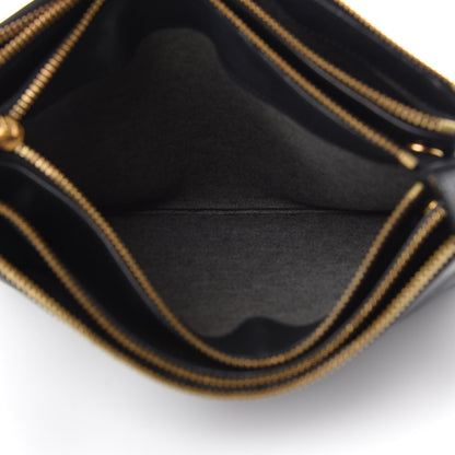 Celine Lambskin Large Trio Crossbody Bag Black 6 of 14