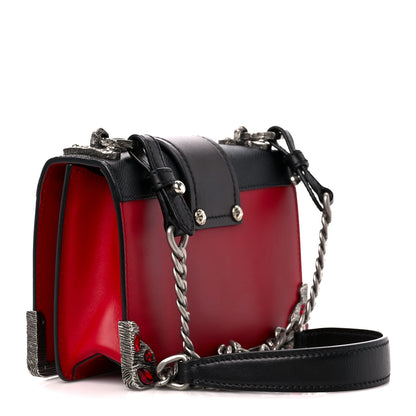 Prada City Calfskin Saffiano Crystal Cahier Bag Fuoco Black 3 of 11